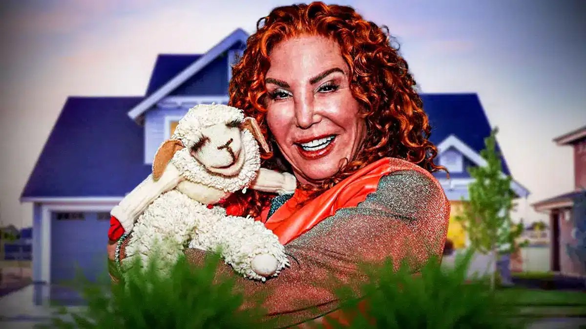 Mallory Lewis with Lamb Chop.
