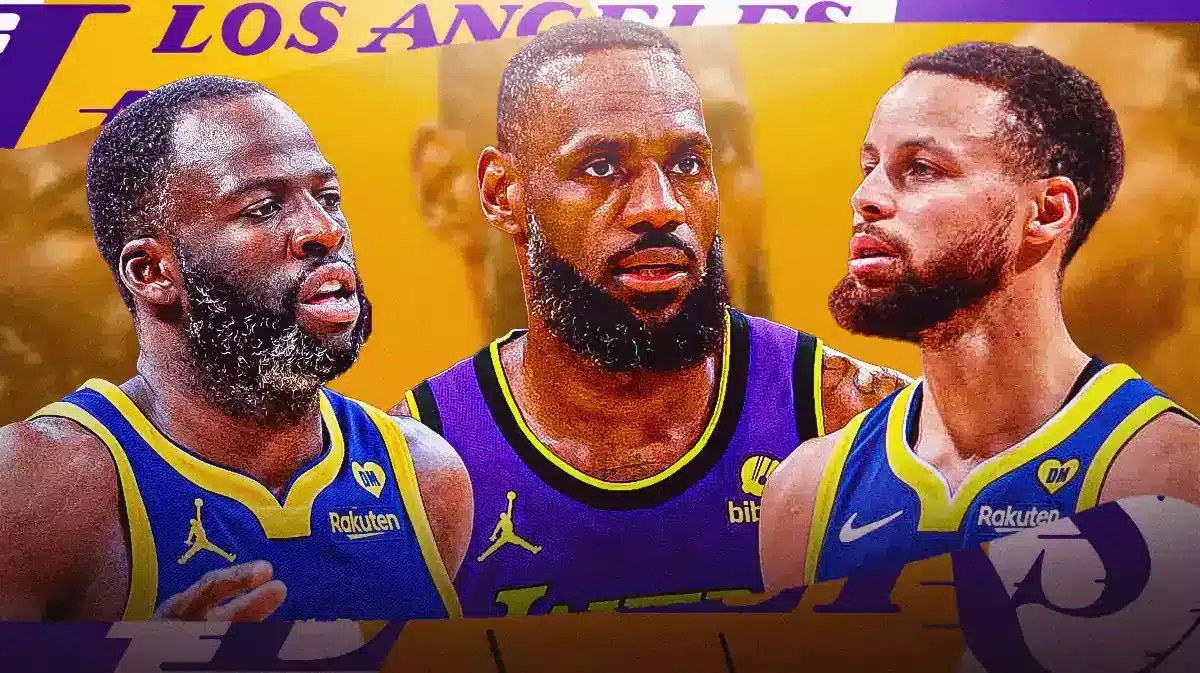 lebron james stephen curry draymond green warriors lakers