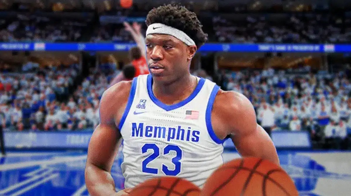 Memphis basketball, Tigers, Malcolm Dandridge, Malcolm Dandridge Memphis, Malcolm Dandridge suspension, Malcolm Dandridge in Memphis (college) basketball uni with Memphis (college) basketball arena in the background