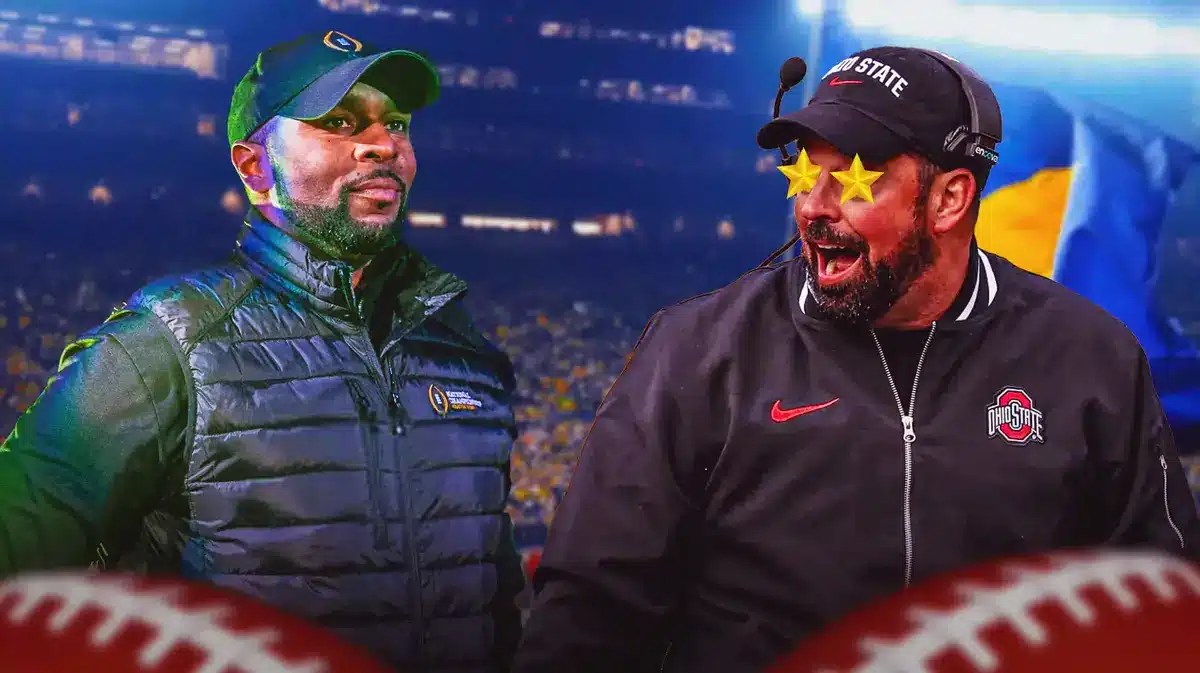 Sherrone Moore of the Michigan Wolverines responded to Day's recruiting windfall.