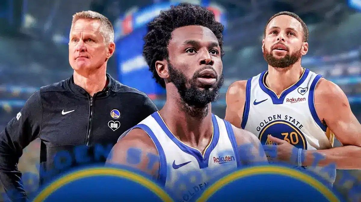 Warriors trade deadline candidate Andrew Wiggins with Steve Kerr and Stephen Curry