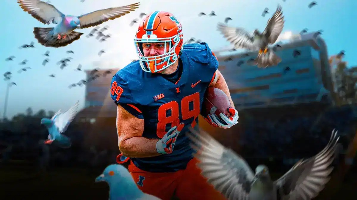 Tip Reiman, Birds Aren't Real, Pigeons, Illinois football, NFL Draft, NFL combine