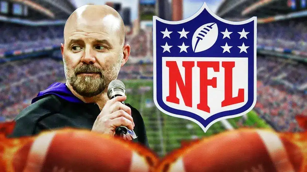 Former Washington-turned-Alabama football OC Ryan Grubb stands in front of Seahawks stadium, Mike Macdonald mulls Grubb's hiring