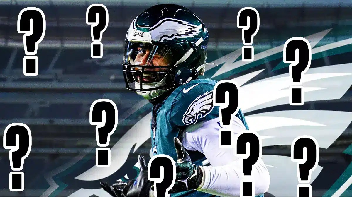 Haason Reddick with question marks around him