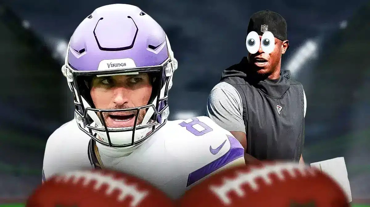 Falcons' Raheem Morris looking at Kirk Cousins