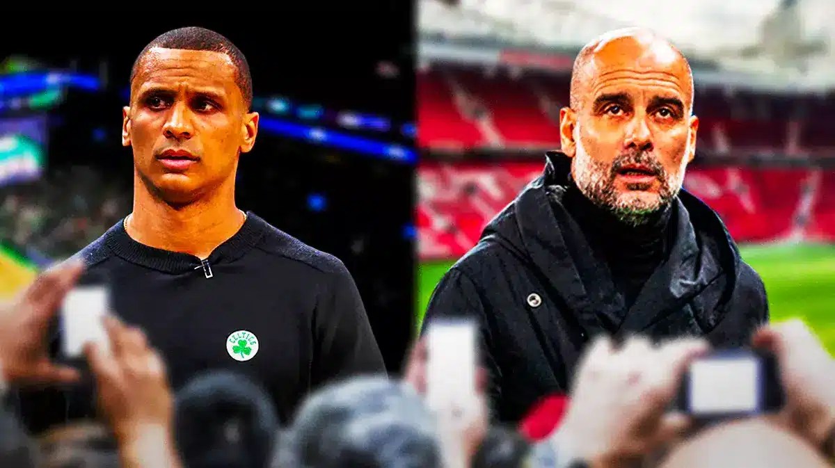 Boston Celtics head coach Joe Mazzulla and Manchester City manager Pep Guardiola