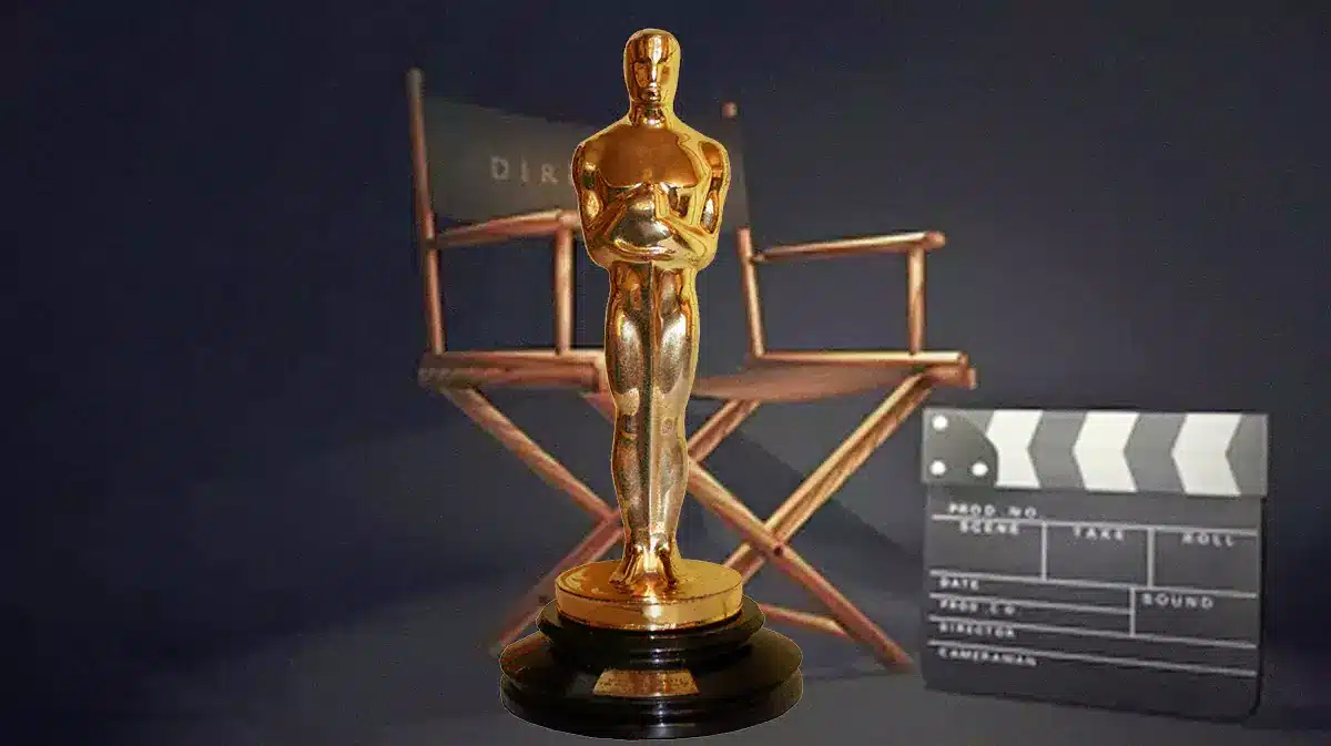 An Oscar with a casting director's chair.