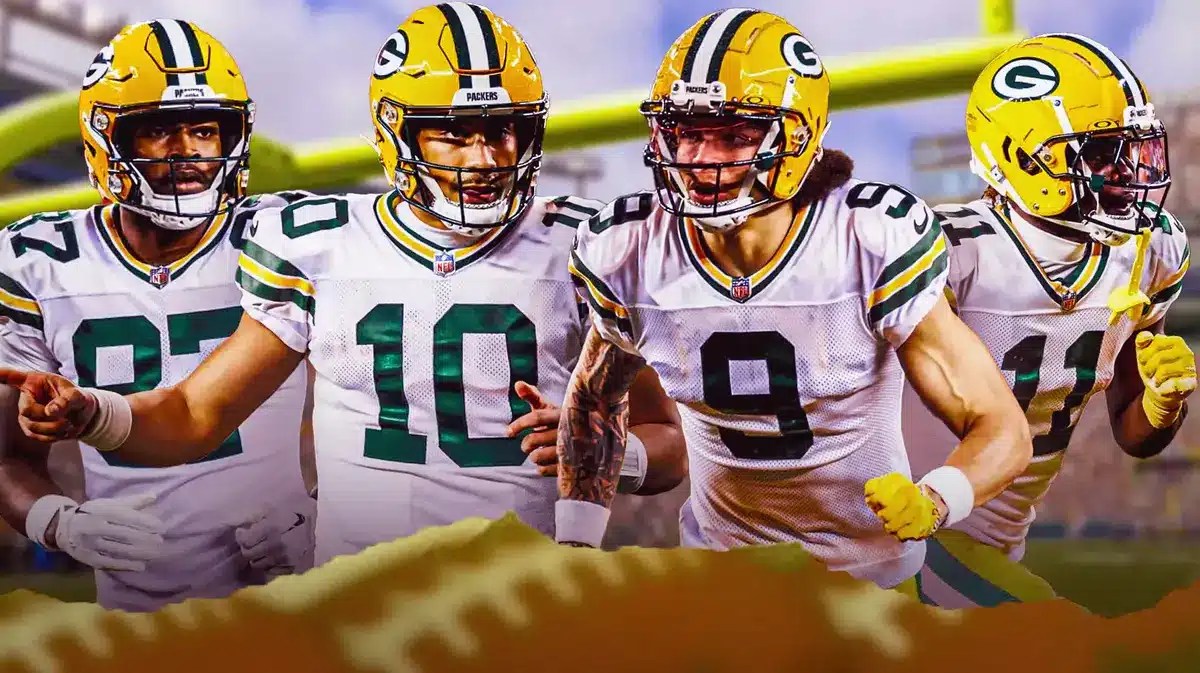 Packers' Romeo Doubs, Jordan Love, Christian Watson and Jayden Reed