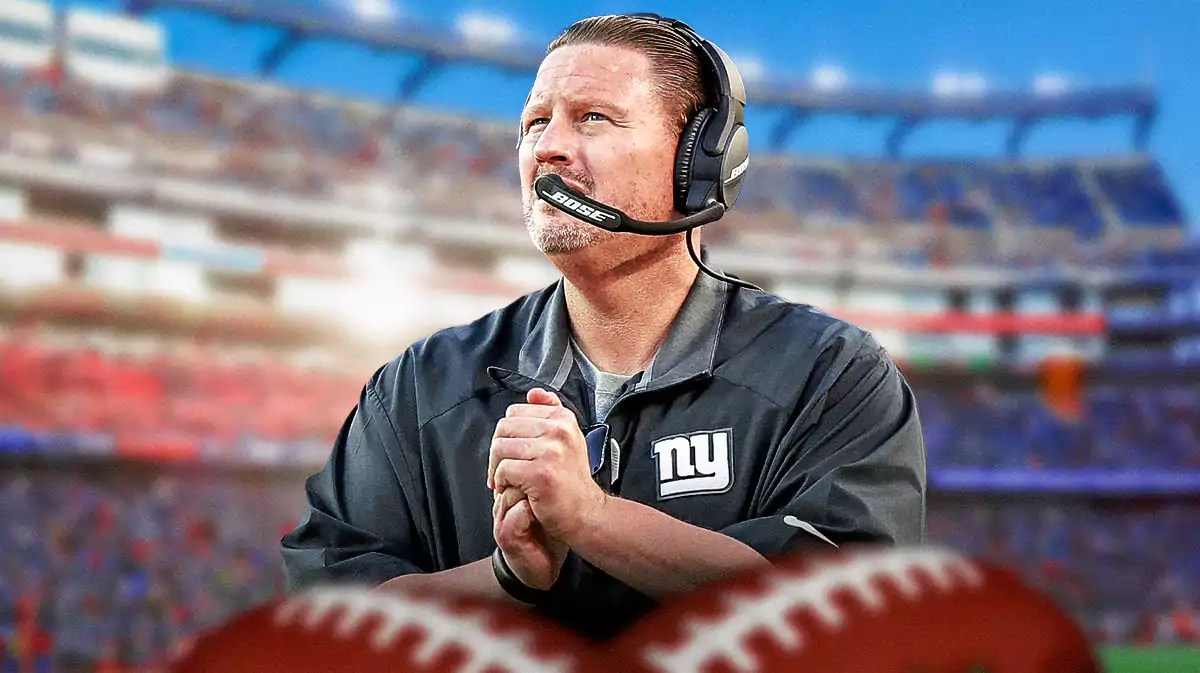 Patriots, Giants, Ben McAdoo, Ben McAdoo Patriots, Jerod Mayo, Ben McAdoo with Patriots stadium in the background