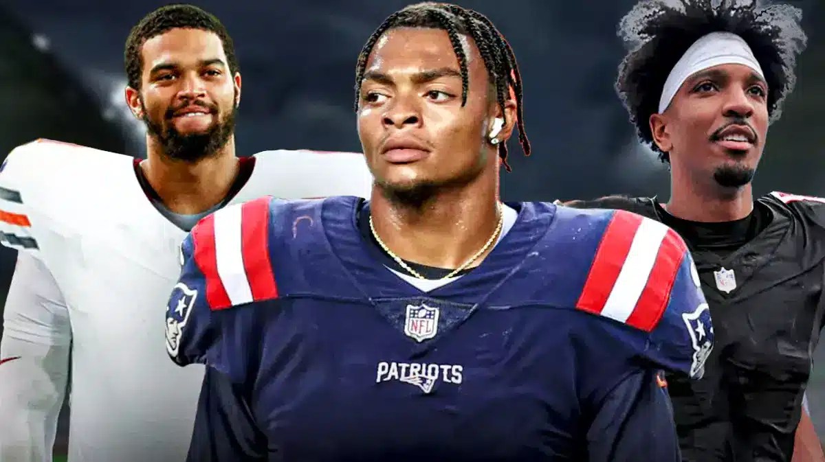 An NFL Draft shake up lands Justin Fields with the Patriots, Caleb Williams with the Bears, and Jayden Daniels with the Falcons