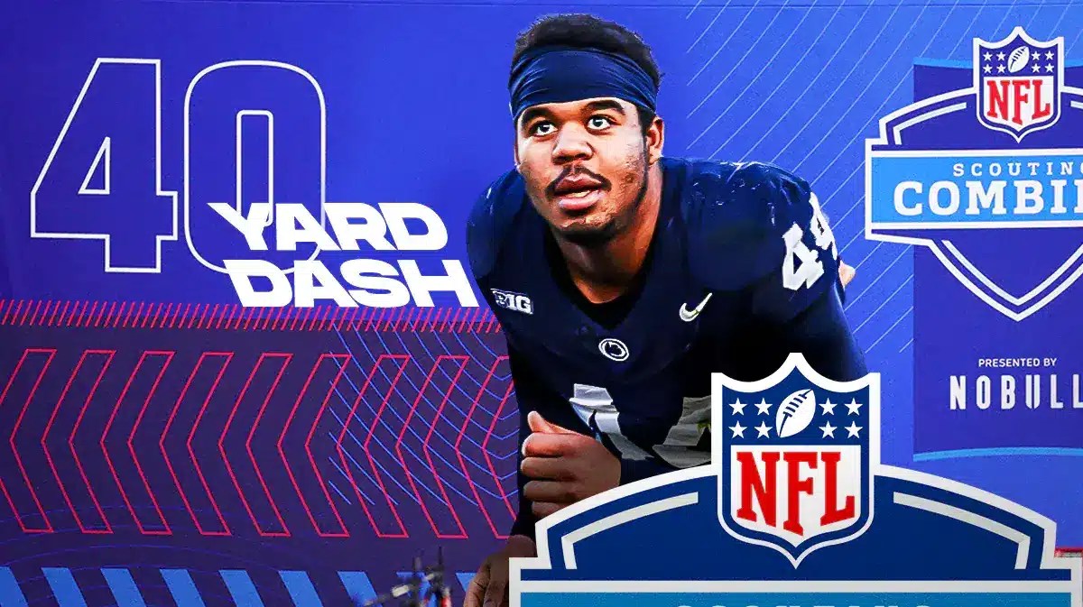 Penn State edge rusher Chop Robinson has bold ambitions for the 40 yard dash