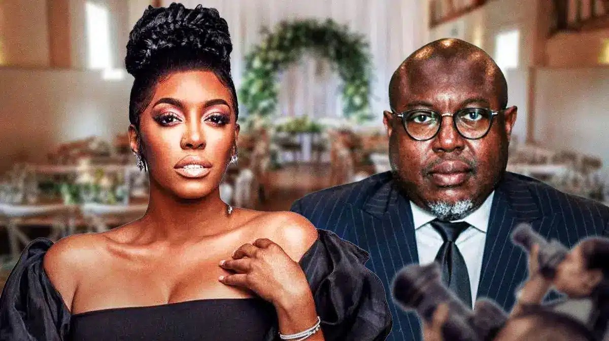 Porsha Williams Simon Guobadia in a church