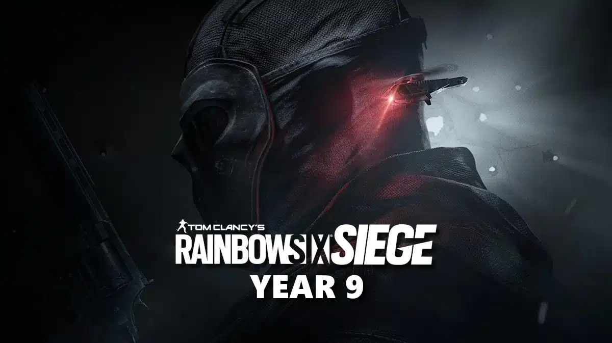 rainbow six siege year 9, rainbow six siege new operation, rainbow six siege new operator, rainbow six siege, rainbow six siege operator, key art for the rainbow six siege operations with the game logo in the middle and the words year 9 under it