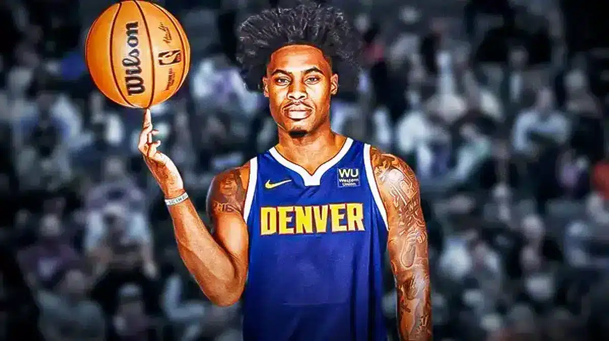 Davion Mitchell in a Nuggets jersey. Re-draft 2021 NBA Draft