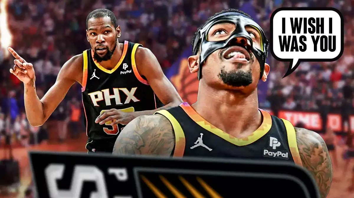 Bradley Beal saying “I wish I was you” to Kevin Durant