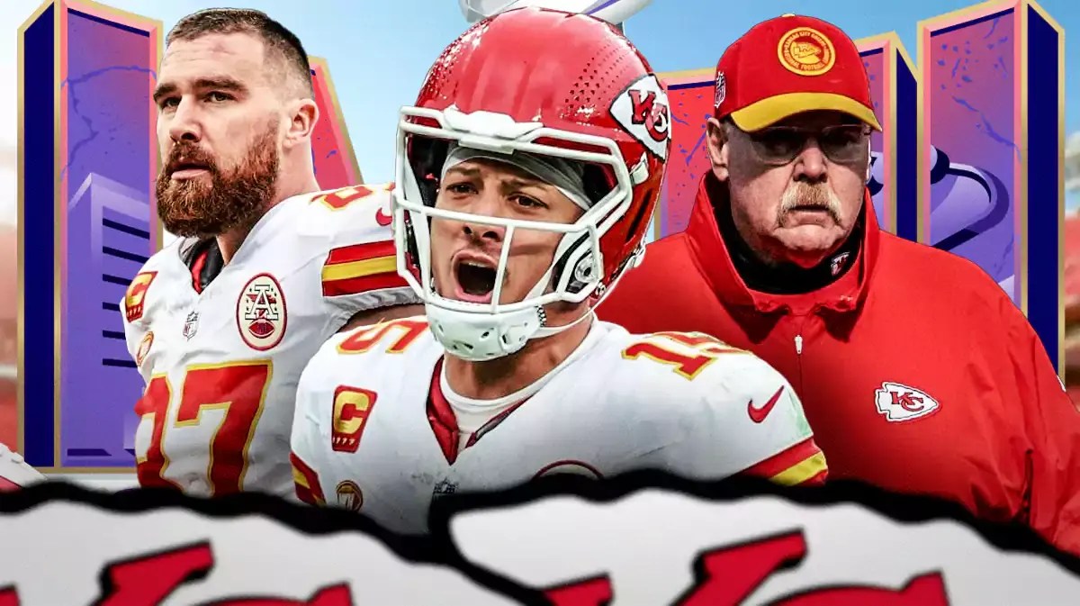 Travis Kelce, Patrick Mahomes, Andy Reid, Super Bowl 58