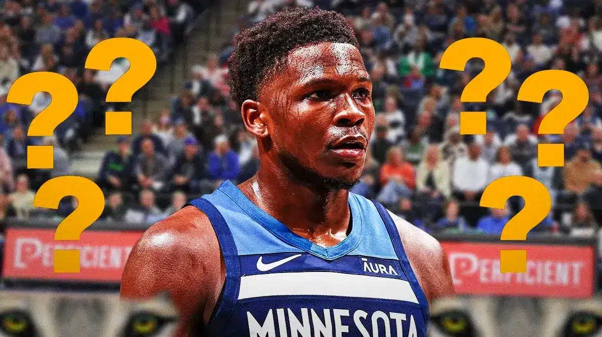 Timberwolves' Anthony Edwards with question marks