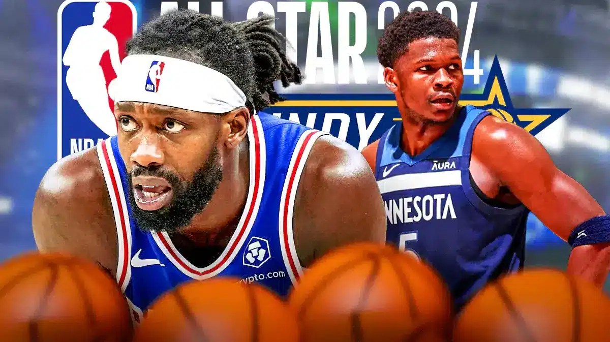 76ers' Patrick Beverley with Timberwolves' Anthony Edwards