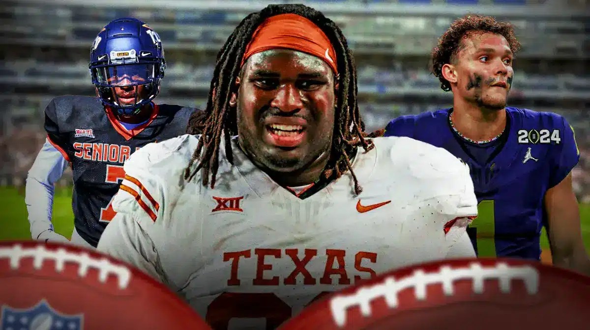 T’Vondre Sweat in the middle, Quinyon Mitchell on one side, Roman Wilson on the other side. Senior bowl