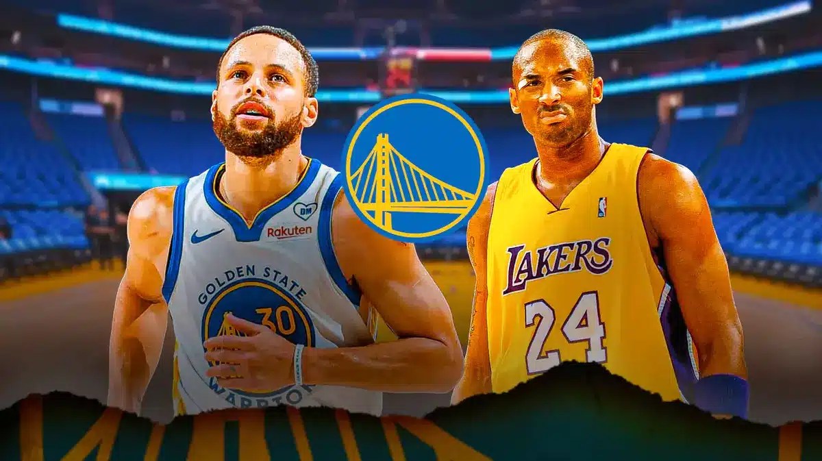 Warriors' Steph Curry on fire during Hawks game, Trae Young looks from the background as Kobe Bryant is referenced