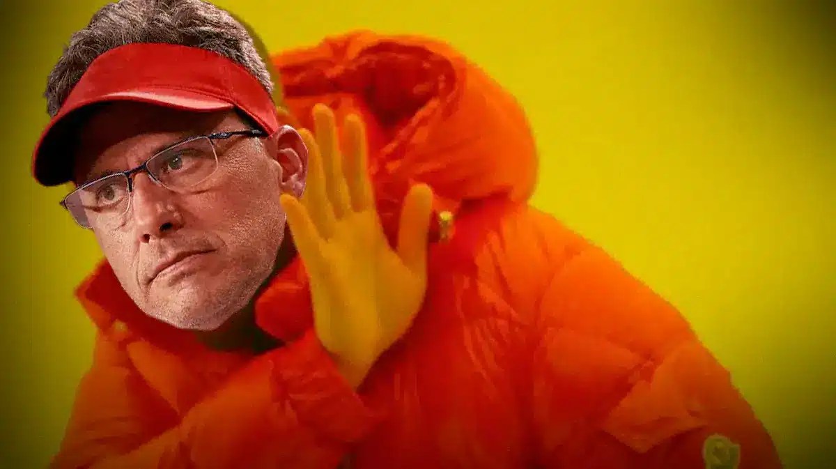 Jedd Fisch (Washington football head coach) as the Drake No Meme