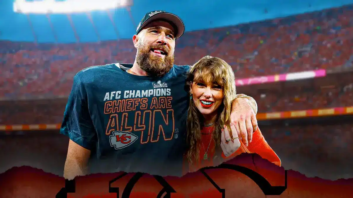 What Travis Kelce, Taylor Swift said mic'd up at Super Bowl