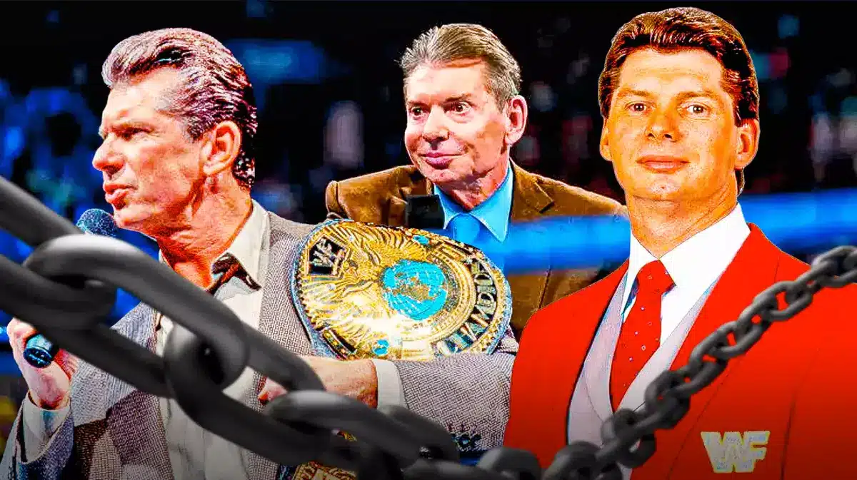 Vince McMahon in different eras of WWE