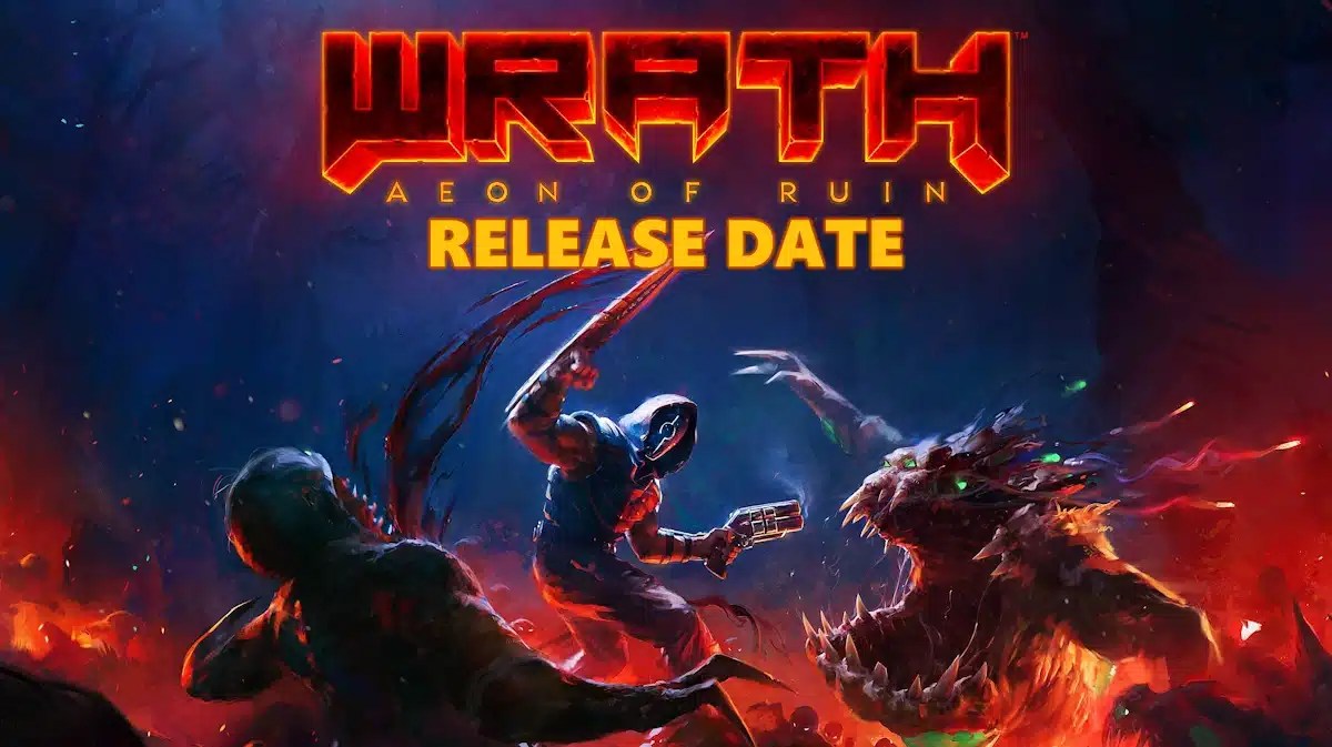 wrath aeon ruin, wrath aeon ruin release date, wrath aeon ruin gameplay, wrath aeon ruin story, wrath aeon ruin trailer, key art for the game wrath aeon of ruin with the words release date under the game title