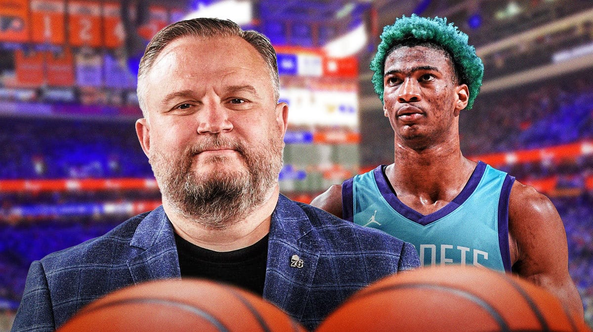 76ers' Daryl Morey and free agent Kai Jones