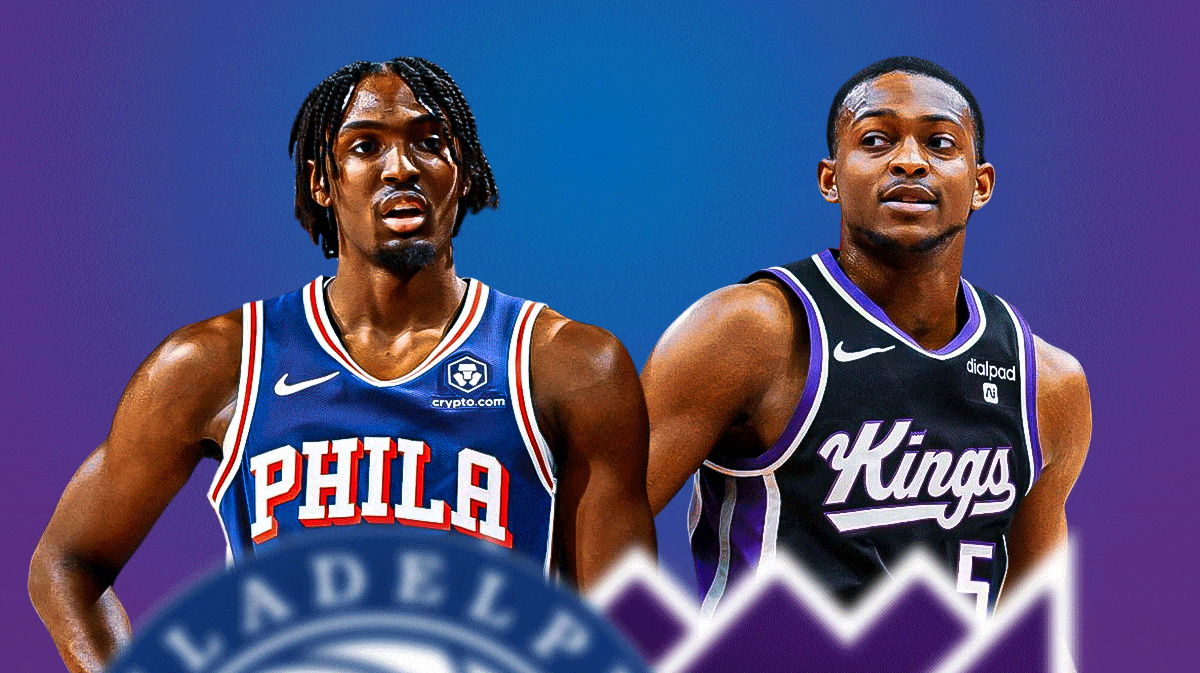 76ers' Tyrese Maxey and Kings' De'Aaron Fox