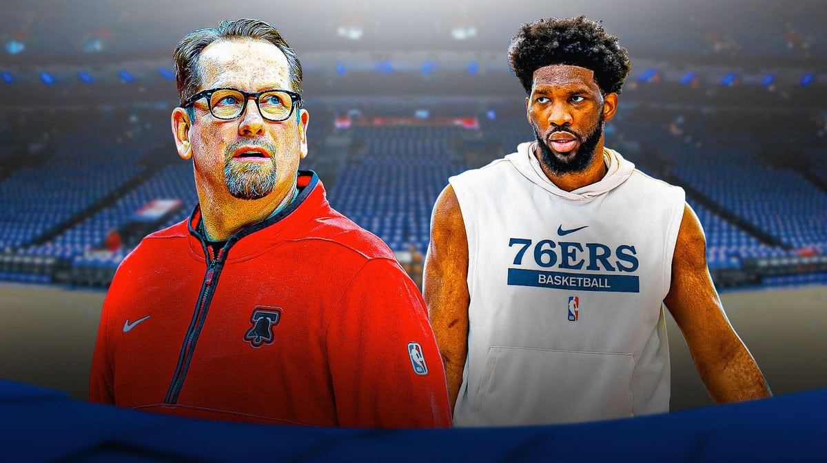 76ers' Nick Nurse and Joel Embiid