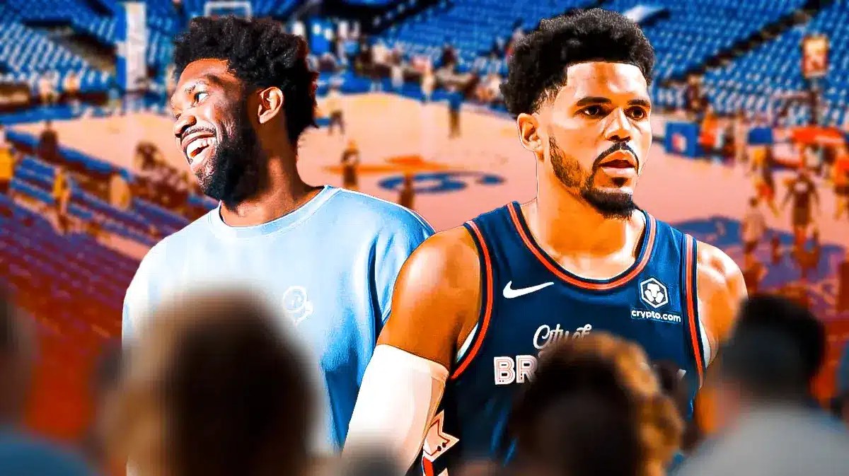 76ers' Joel Embiid and Tobias Harris