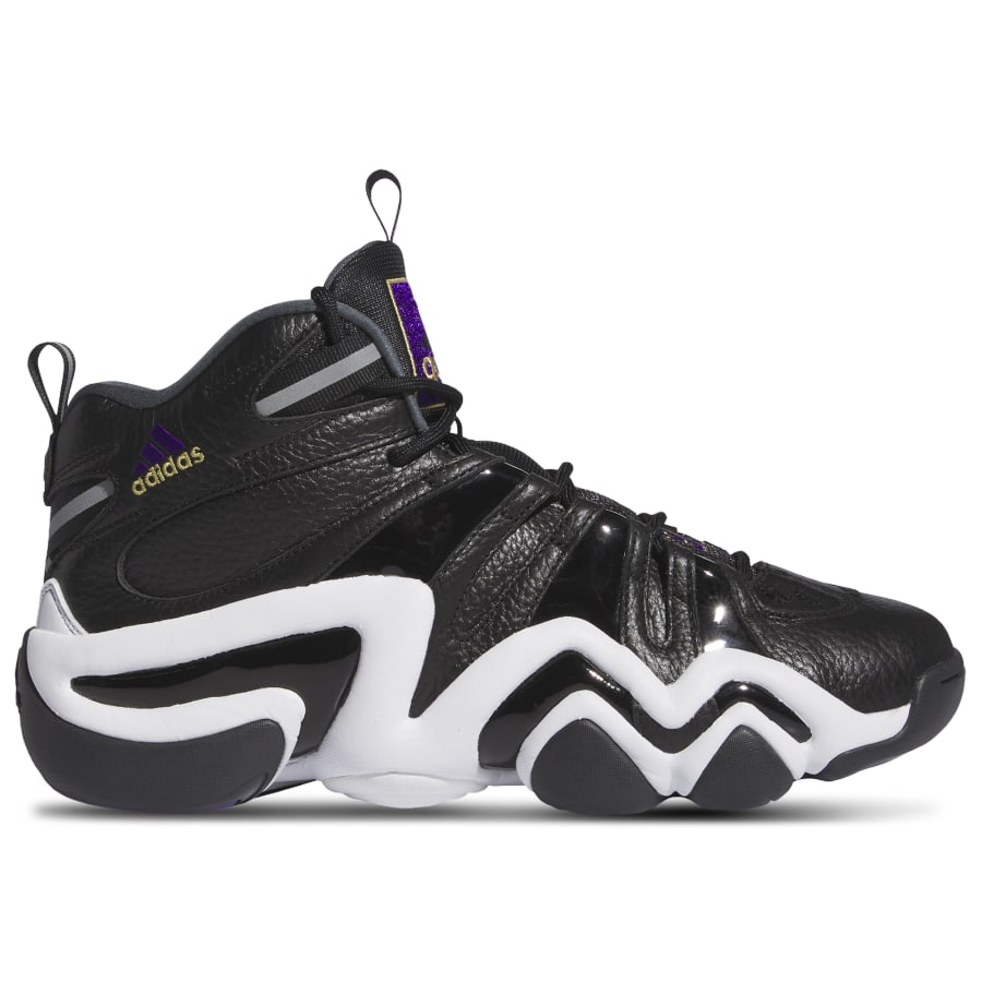 Adidas Crazy 8 - Black/Purple color on a white background.