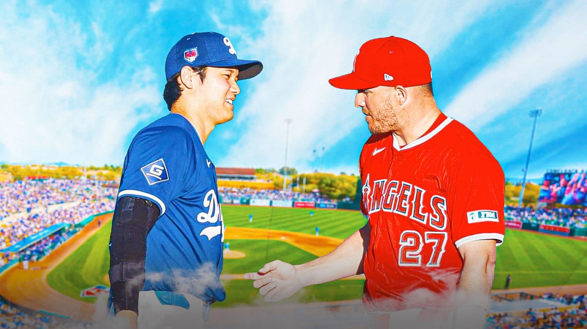 Dodgers' Shohei Ohtani, Angels' Mike Trout