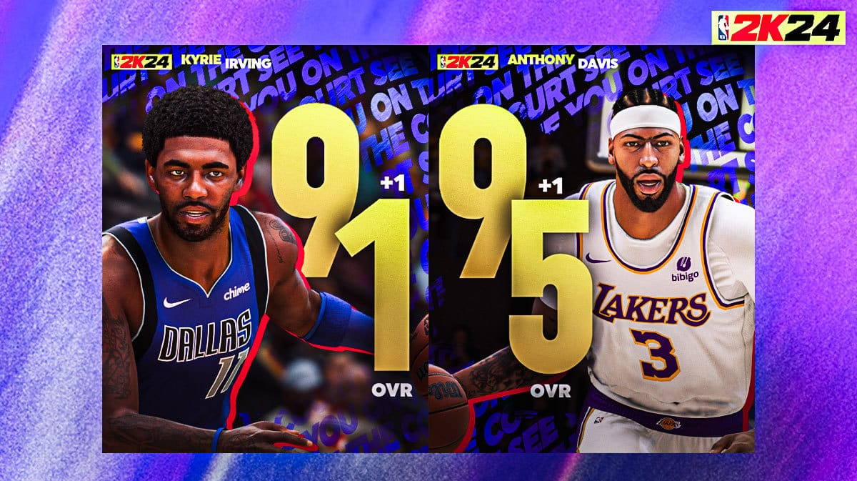 Anthony Davis Kyrie Irving Headline Latest NBA 2K24 Ratings