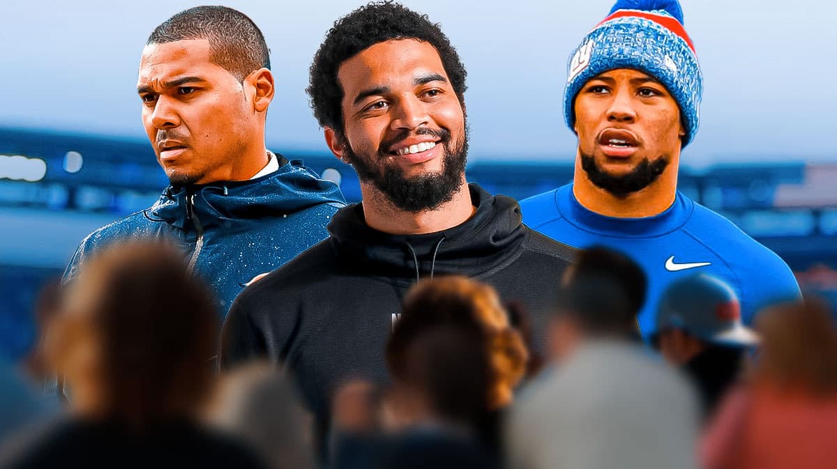 Ryan Poles, Caleb Williams, Saquon Barkley