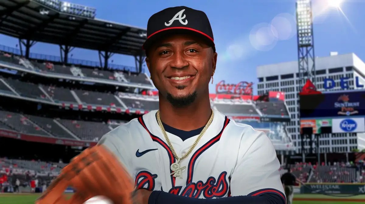 Ozzie Albies in Atlanta Braves jersey