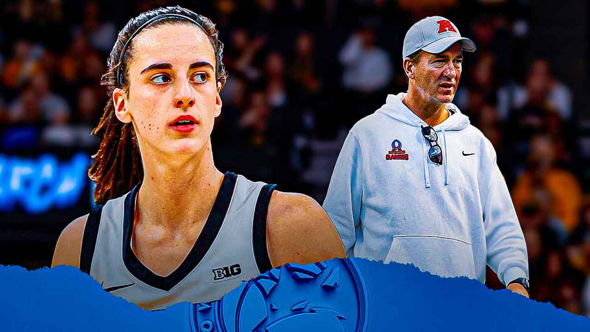 - Iowa women’s basketball player Caitlin Clark and NFL player Peyton Manning