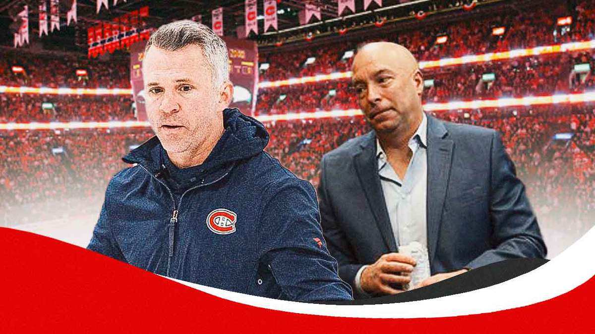 Canadiens GM Kent Hughes talking about Habs head coach Martin St. Louis.
