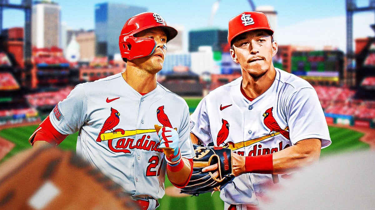 Lars Nootbaar next to Tommy Edman (St. Louis Cardinals)