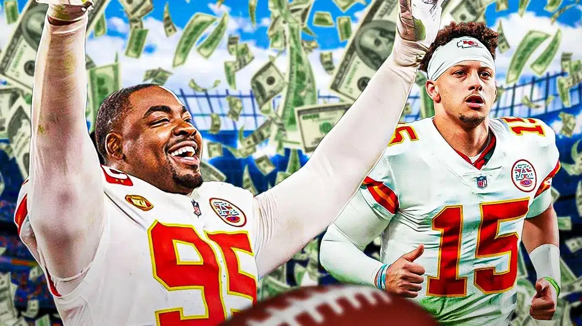 Chiefs' Chris Jones and Patrick Mahomes