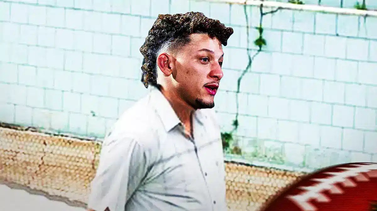 Patrick Mahomes (Chiefs) as the sad pablo escobar meme here