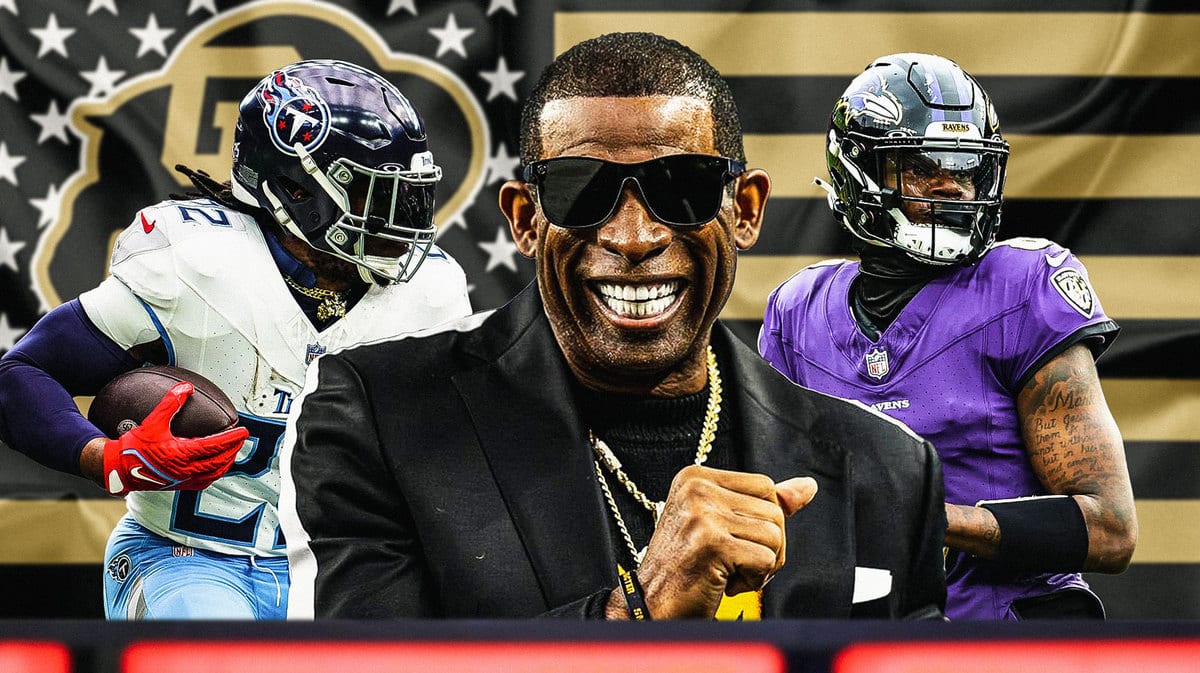 Colorado football logo, Deion Sanders, Coach Prime, Baltimore Ravens, Derrick Henry, Lamar Jackson