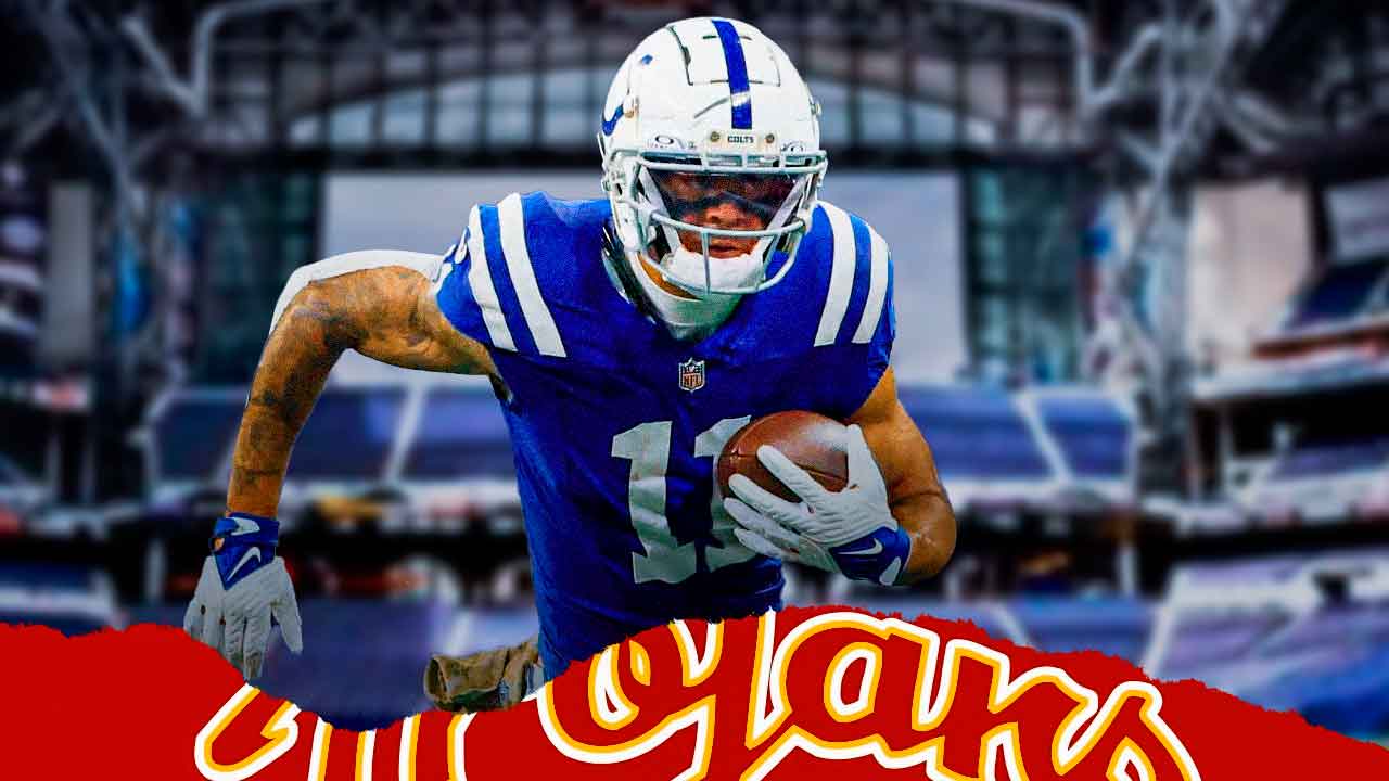 USC football, Trojans, Colts, Michael Pittman Jr., Michael Pittman Jr. contract, Michael Pittman Jr. and USC logo with Colts stadium in the background