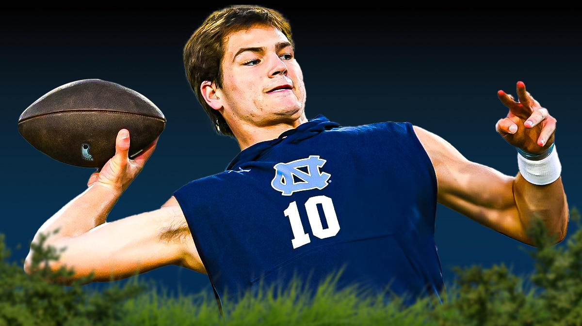 Drake Maye gearing up to throw