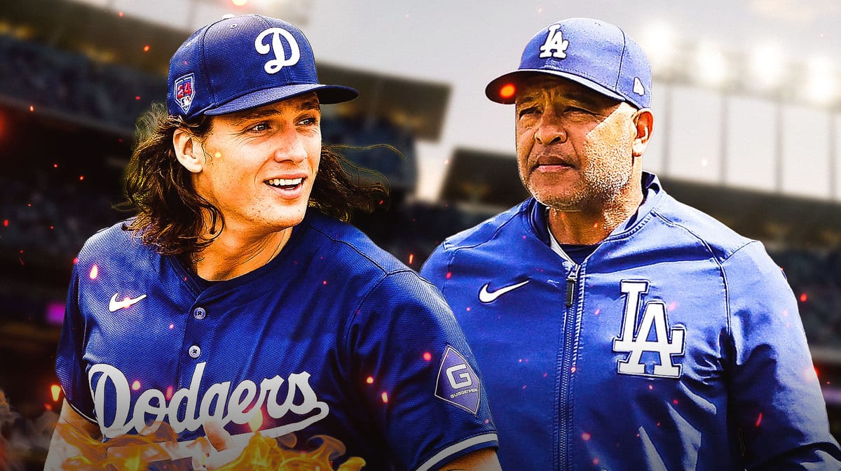 Dodgers pitcher Tyler Glasnow on fire, manager Dave Roberts