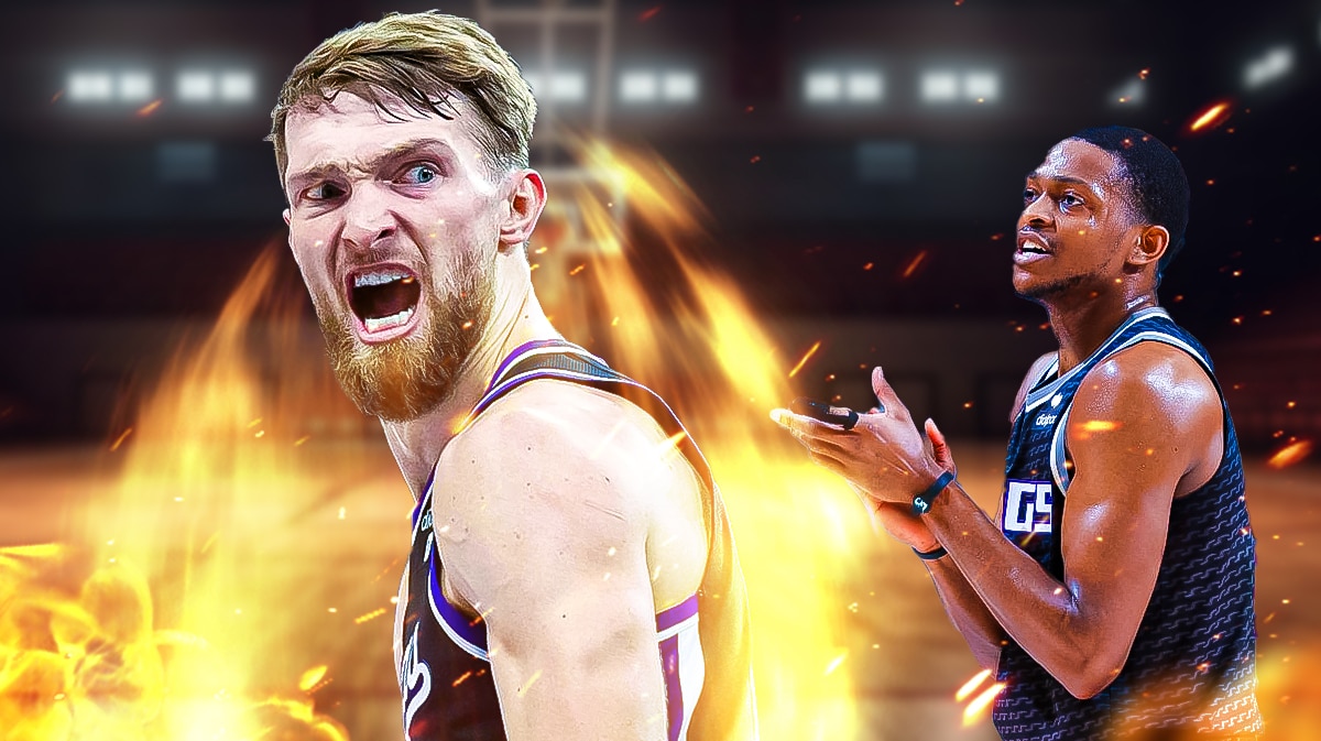 Kings Domantas Sabonis and De'Aaron Fox after win over Gregg Popovich Spurs