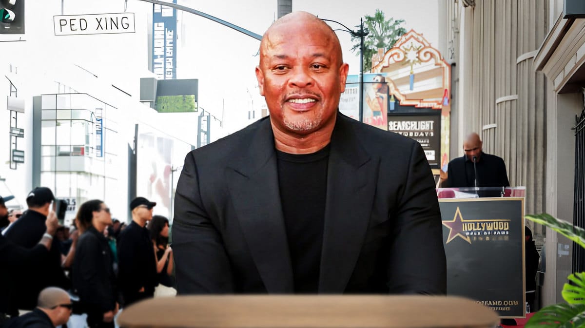 Dr. Dre on the Hollywood Walk of Fame.