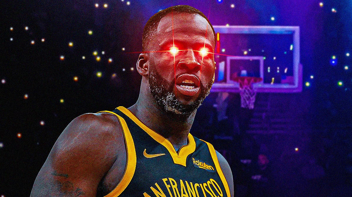 Warriors' draymond green with woke eyes
