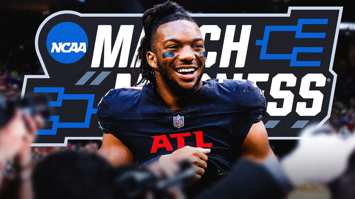 Bijan Robinson, Atlanta Falcons, March Madness logo